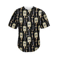 Welding Mask Pattern Print Men's Baseball Jersey