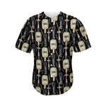 Welding Mask Pattern Print Men's Baseball Jersey