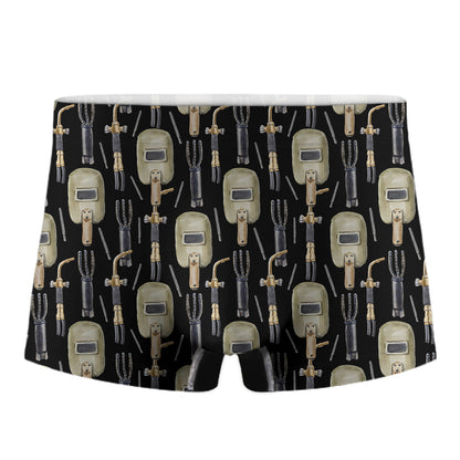 Welding Mask Pattern Print Men's Boxer Briefs