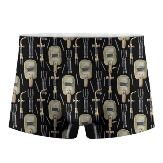 Welding Mask Pattern Print Men's Boxer Briefs