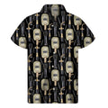 Welding Mask Pattern Print Men's Short Sleeve Shirt