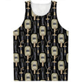 Welding Mask Pattern Print Men's Tank Top