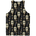 Welding Mask Pattern Print Men's Tank Top