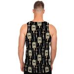 Welding Mask Pattern Print Men's Tank Top