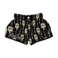 Welding Mask Pattern Print Muay Thai Boxing Shorts