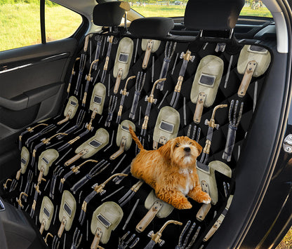 Welding Mask Pattern Print Pet Car Back Seat Cover