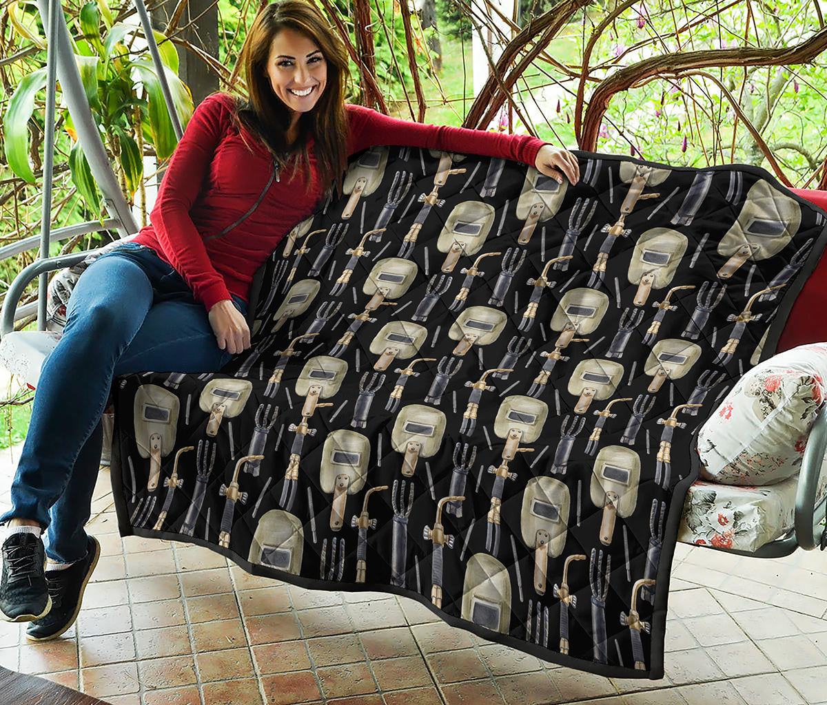 Welding Mask Pattern Print Quilt
