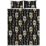 Welding Mask Pattern Print Quilt Bed Set