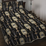 Welding Mask Pattern Print Quilt Bed Set