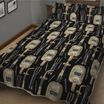 Welding Mask Pattern Print Quilt Bed Set
