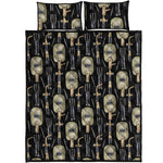 Welding Mask Pattern Print Quilt Bed Set