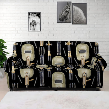 Welding Mask Pattern Print Sofa Cover