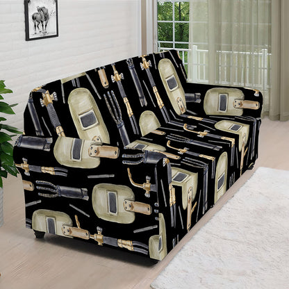 Welding Mask Pattern Print Sofa Cover