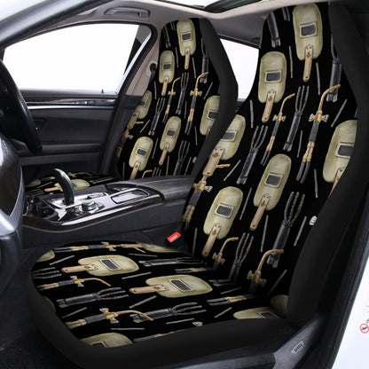 Welding Mask Pattern Print Universal Fit Car Seat Covers