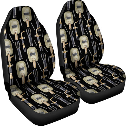 Welding Mask Pattern Print Universal Fit Car Seat Covers