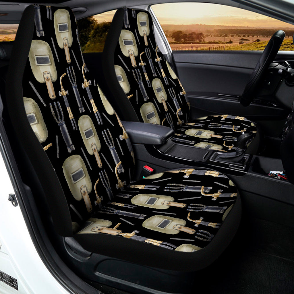 Welding Mask Pattern Print Universal Fit Car Seat Covers