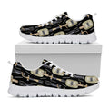 Welding Mask Pattern Print White Running Shoes