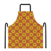 West Adinkra Symbols Pattern Print Apron