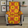 West Adinkra Symbols Pattern Print Armchair Protector