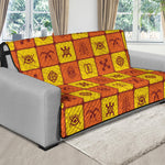 West Adinkra Symbols Pattern Print Futon Protector