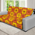 West Adinkra Symbols Pattern Print Futon Protector