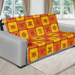 West Adinkra Symbols Pattern Print Futon Protector