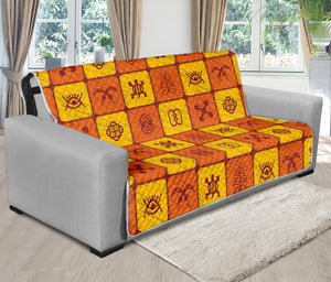 West Adinkra Symbols Pattern Print Futon Protector