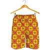 West Adinkra Symbols Pattern Print Men's Shorts