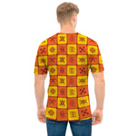 West Adinkra Symbols Pattern Print Men's T-Shirt