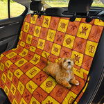 West Adinkra Symbols Pattern Print Pet Car Back Seat Cover