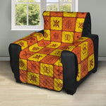 West Adinkra Symbols Pattern Print Recliner Protector