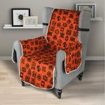 West African Adinkra Symbols Print Armchair Protector