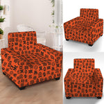 West African Adinkra Symbols Print Armchair Slipcover