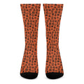 West African Adinkra Symbols Print Crew Socks
