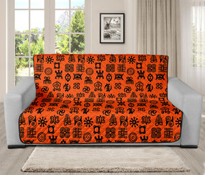 West African Adinkra Symbols Print Futon Protector