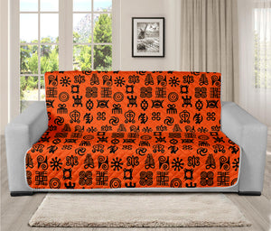 West African Adinkra Symbols Print Futon Protector