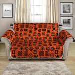 West African Adinkra Symbols Print Loveseat Protector