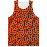 West African Adinkra Symbols Print Men's Tank Top