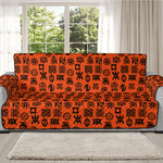 West African Adinkra Symbols Print Oversized Sofa Protector