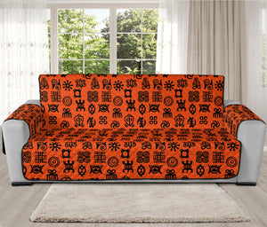 West African Adinkra Symbols Print Oversized Sofa Protector