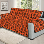 West African Adinkra Symbols Print Oversized Sofa Protector