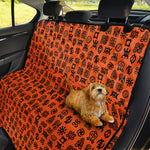 West African Adinkra Symbols Print Pet Car Back Seat Cover