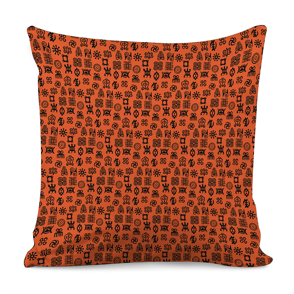 West African Adinkra Symbols Print Pillow Cover