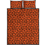 West African Adinkra Symbols Print Quilt Bed Set