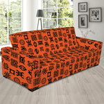 West African Adinkra Symbols Print Sofa Slipcover