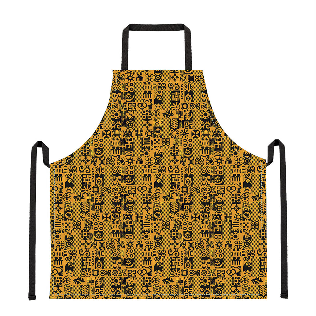 West African Adinkra Tribe Symbols Apron