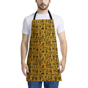 West African Adinkra Tribe Symbols Apron