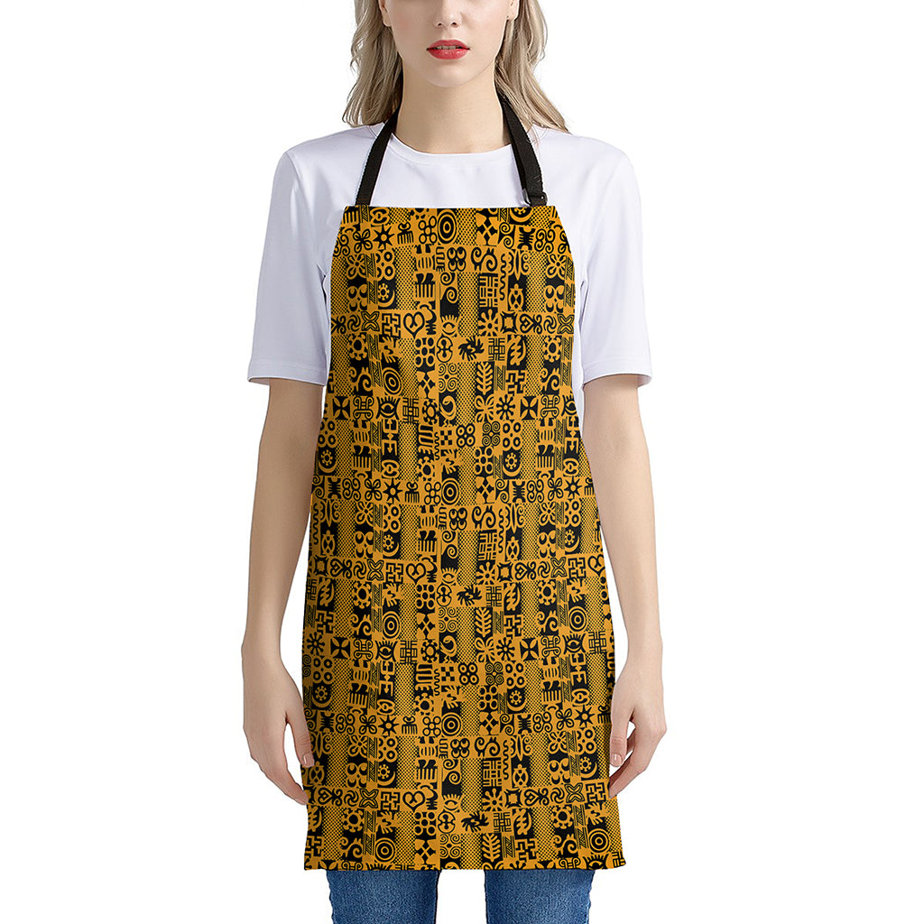 West African Adinkra Tribe Symbols Apron