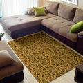 West African Adinkra Tribe Symbols Floor Mat