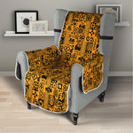 West African Adinkra Tribe Symbols Armchair Protector